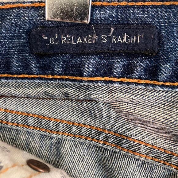 Lucky Brand Jeans Faded Distressed Denim 181 Relaxed Fit - Picture 4 of 6